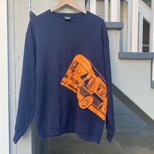 Vintage haze navy blue bus tag crewneck